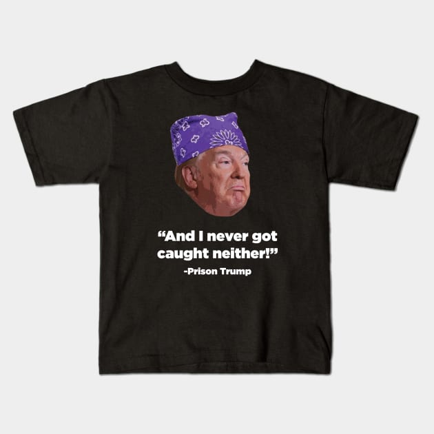 Prison Trump Kids T-Shirt by fullgrownham